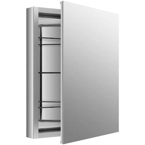 built in stainless steel medicine cabinet kohler veranda|Kohler verdera 24x30 medicine cabinet.